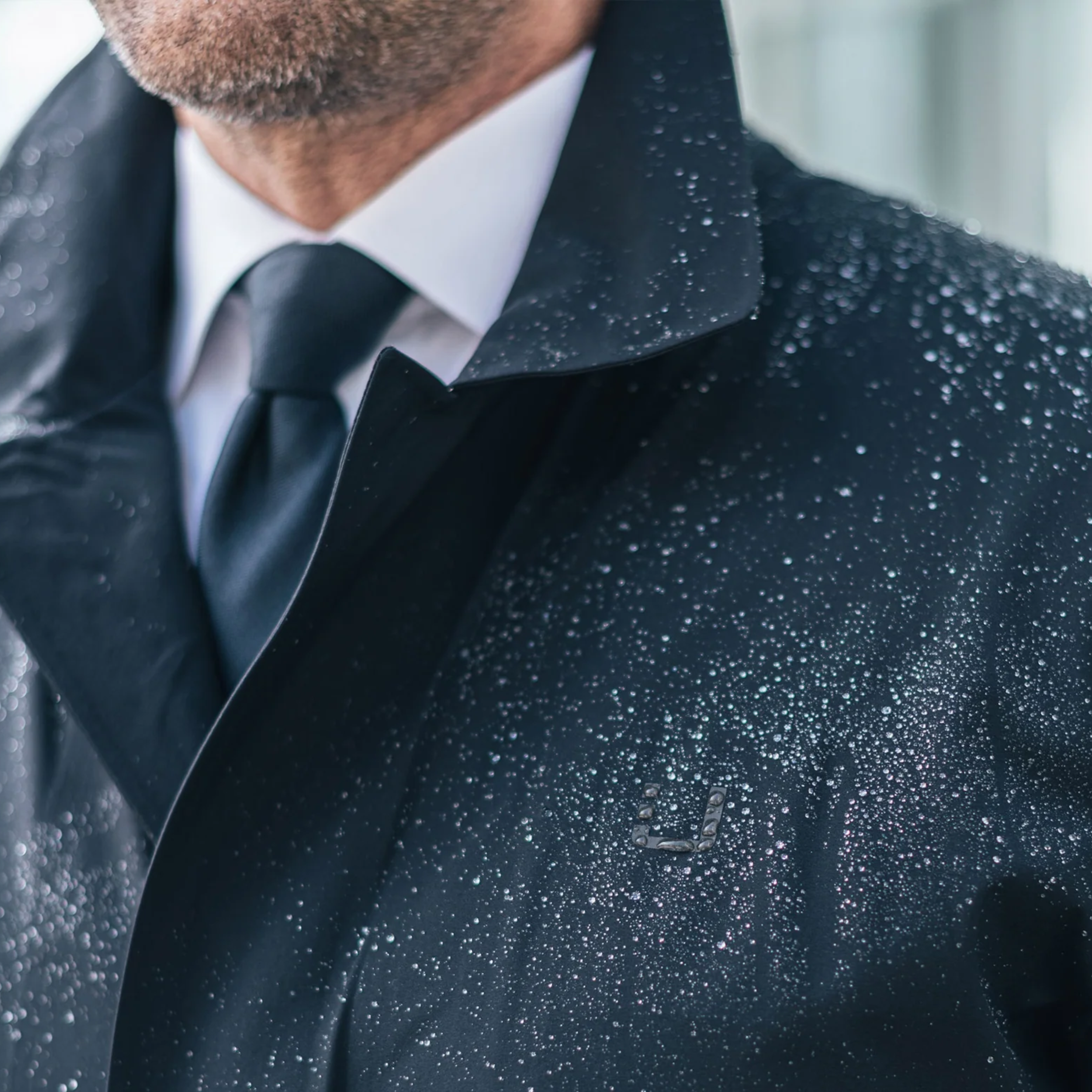 UBR Sky Fall Lightweight Coat - Navy