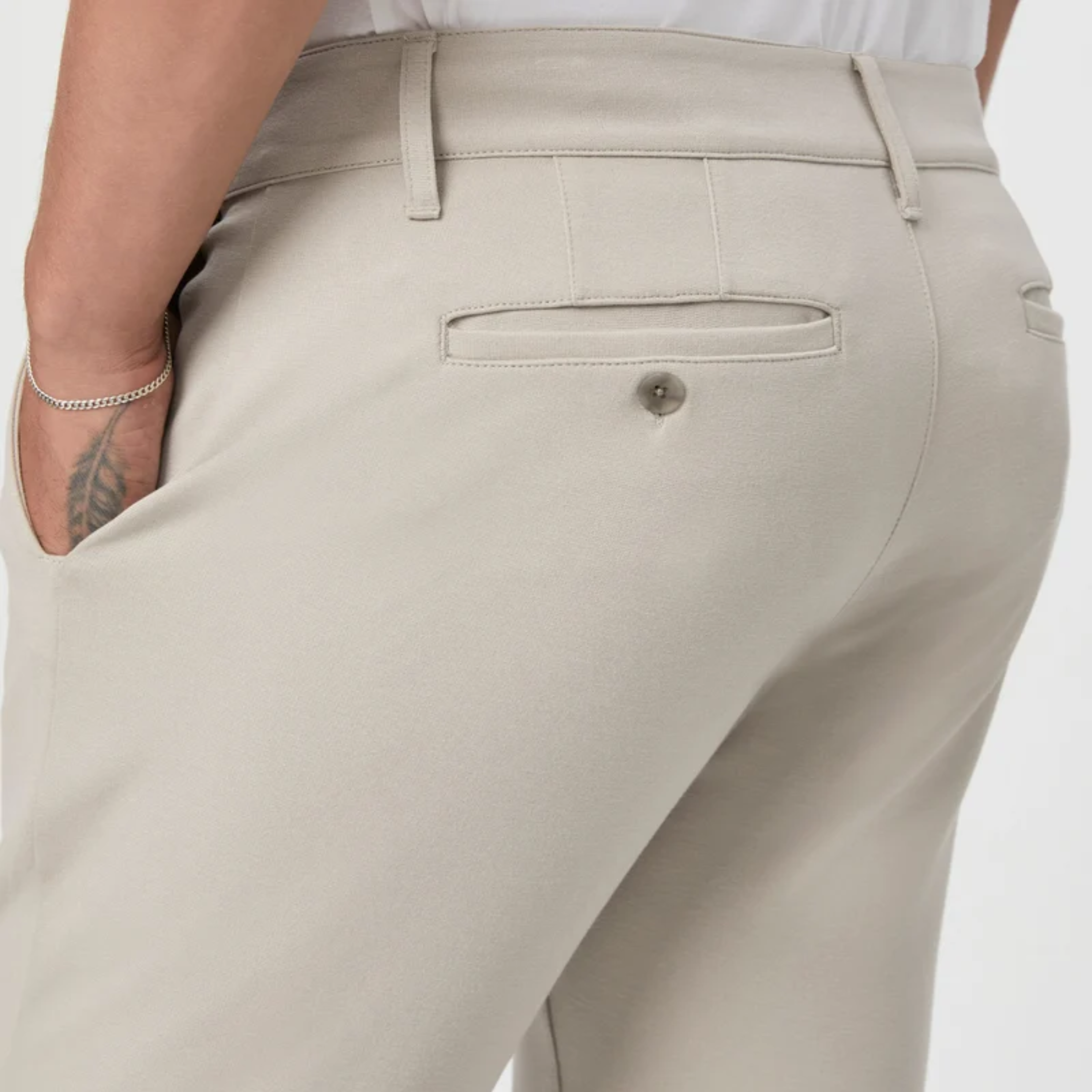 Paige Stafford Trouser - Fresh Oyster