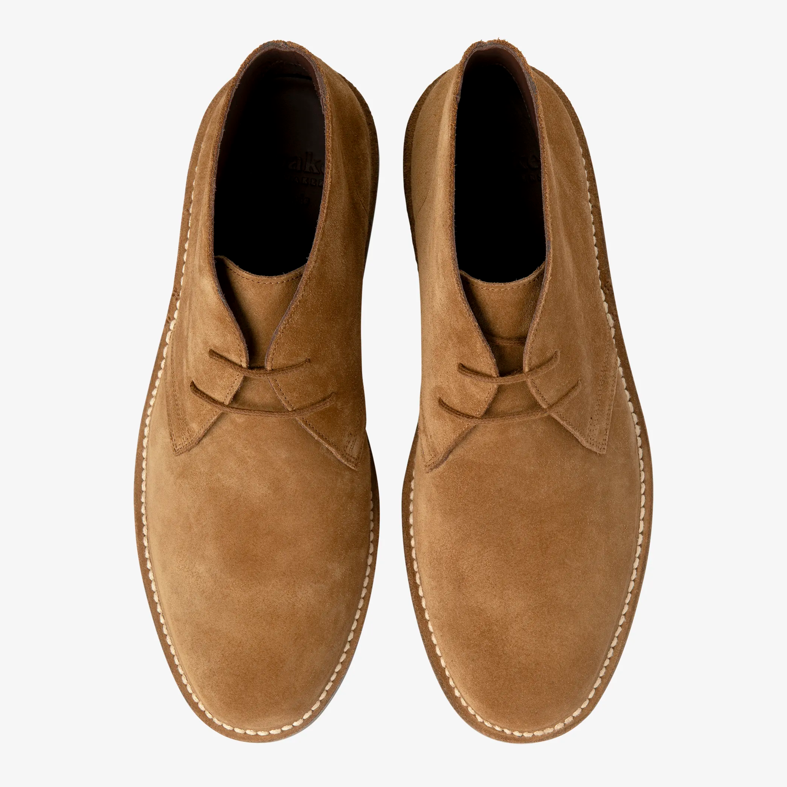 Loake Sahara Suede Desert Boots - Chestnut