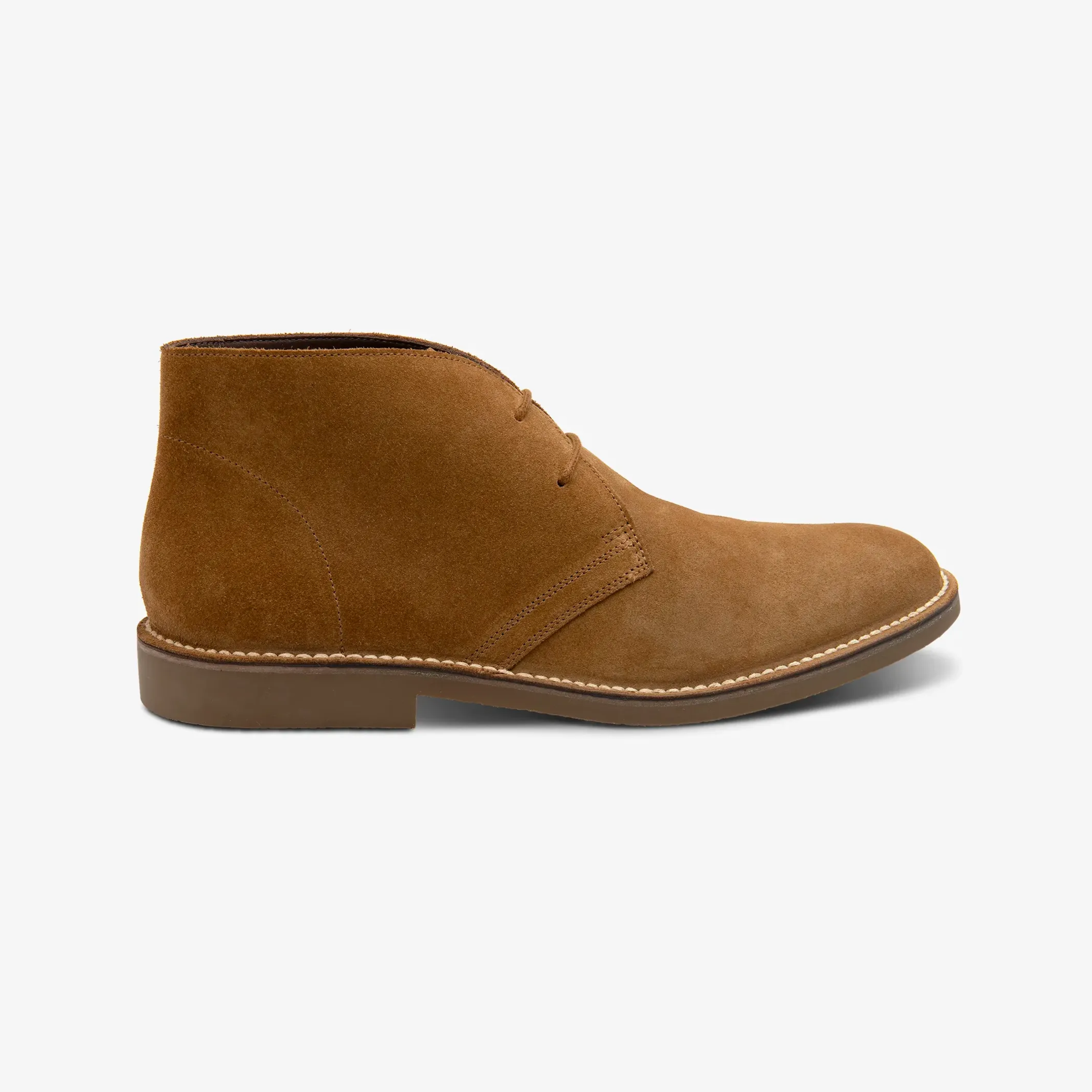 Loake Sahara Suede Desert Boots - Chestnut