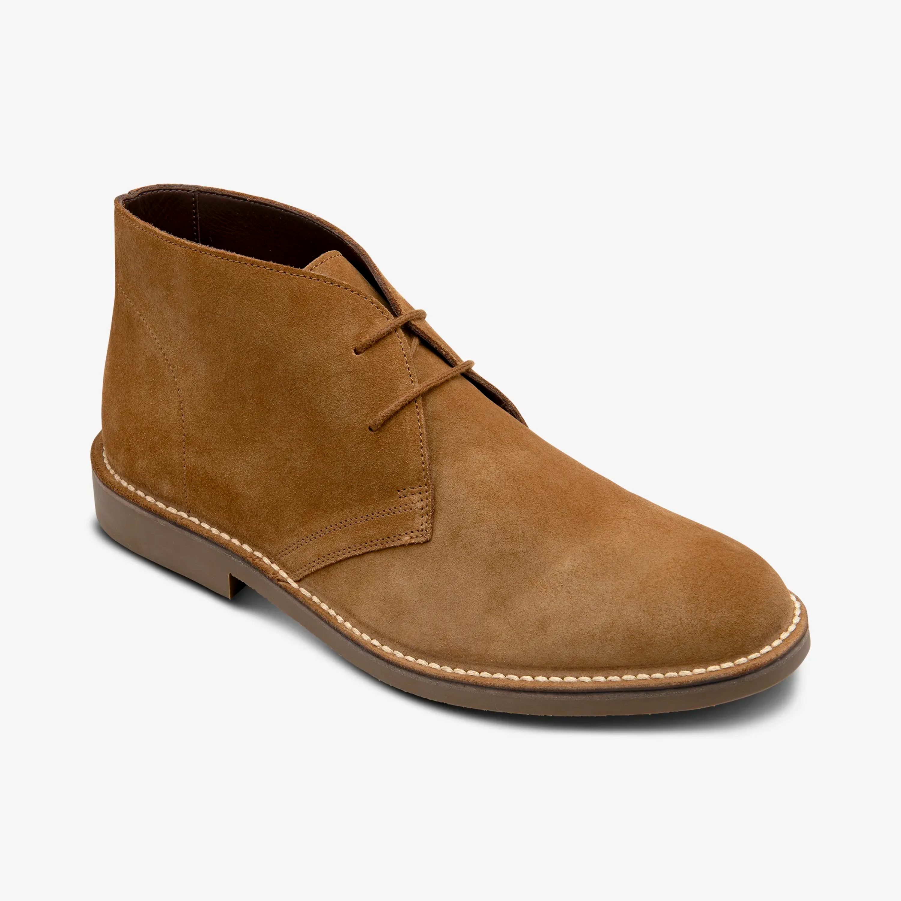 Loake Sahara Suede Desert Boots - Chestnut