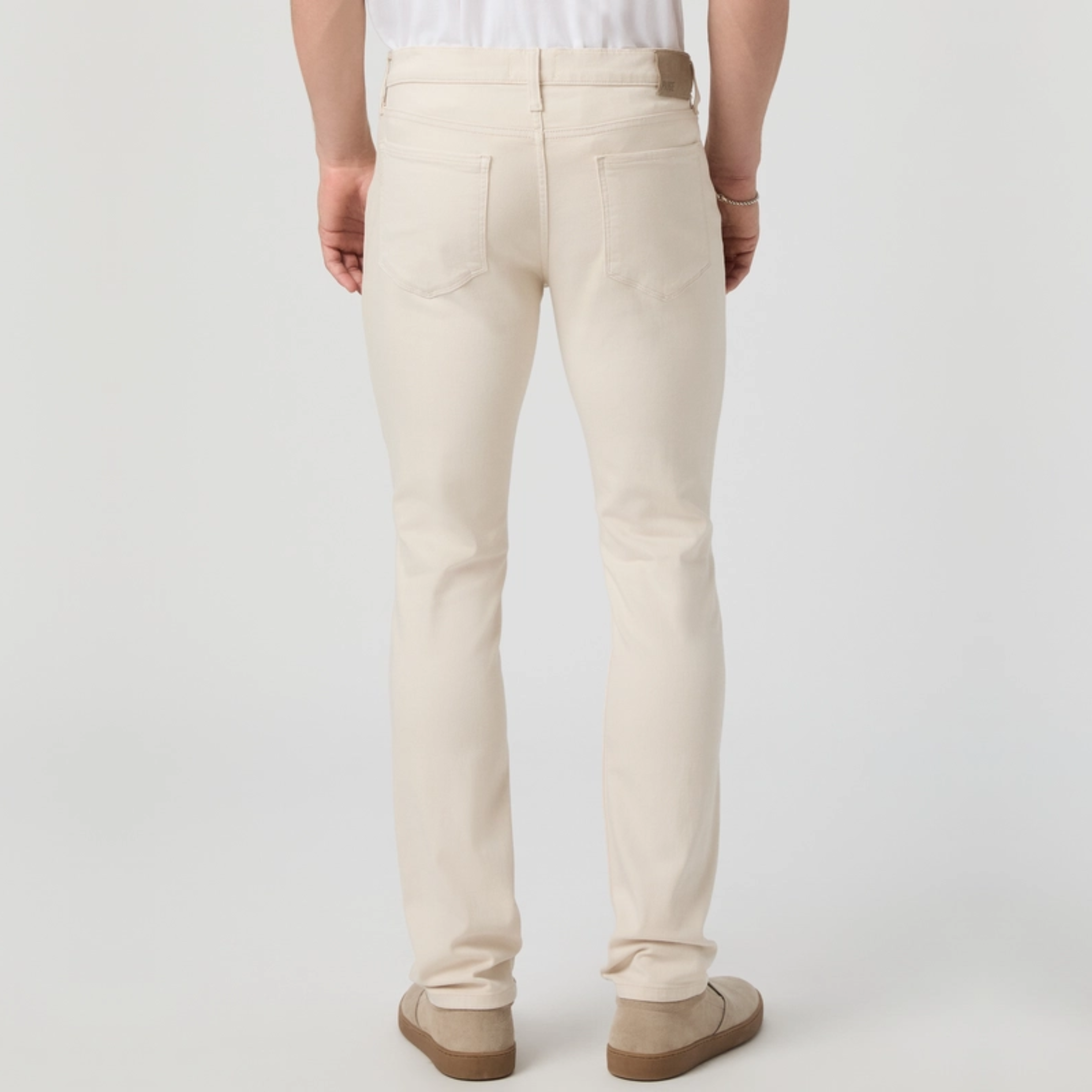 Paige Federal Slim Straight Jeans - Sea Shell
