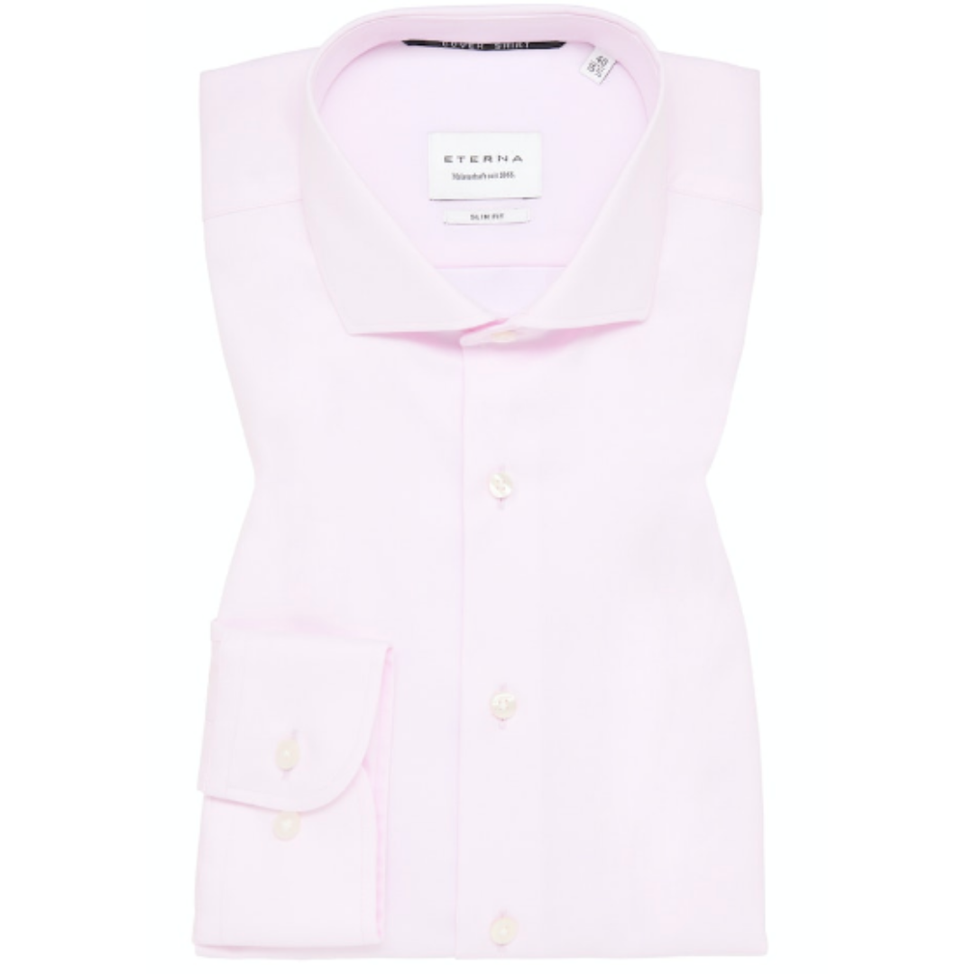 Eterna 1863 Modern Fit Cotton-Linen Shirt - Pink