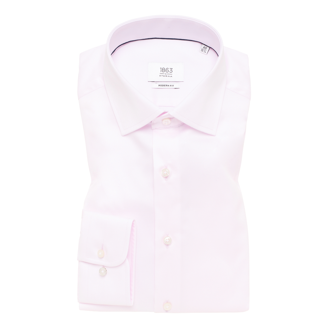 Eterna 1863 Pure Cotton Non-Iron Shirt - Pink