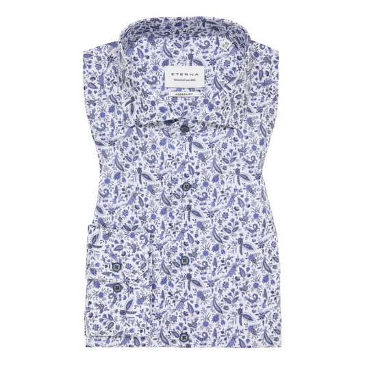 Eterna Print Shirt - Blue