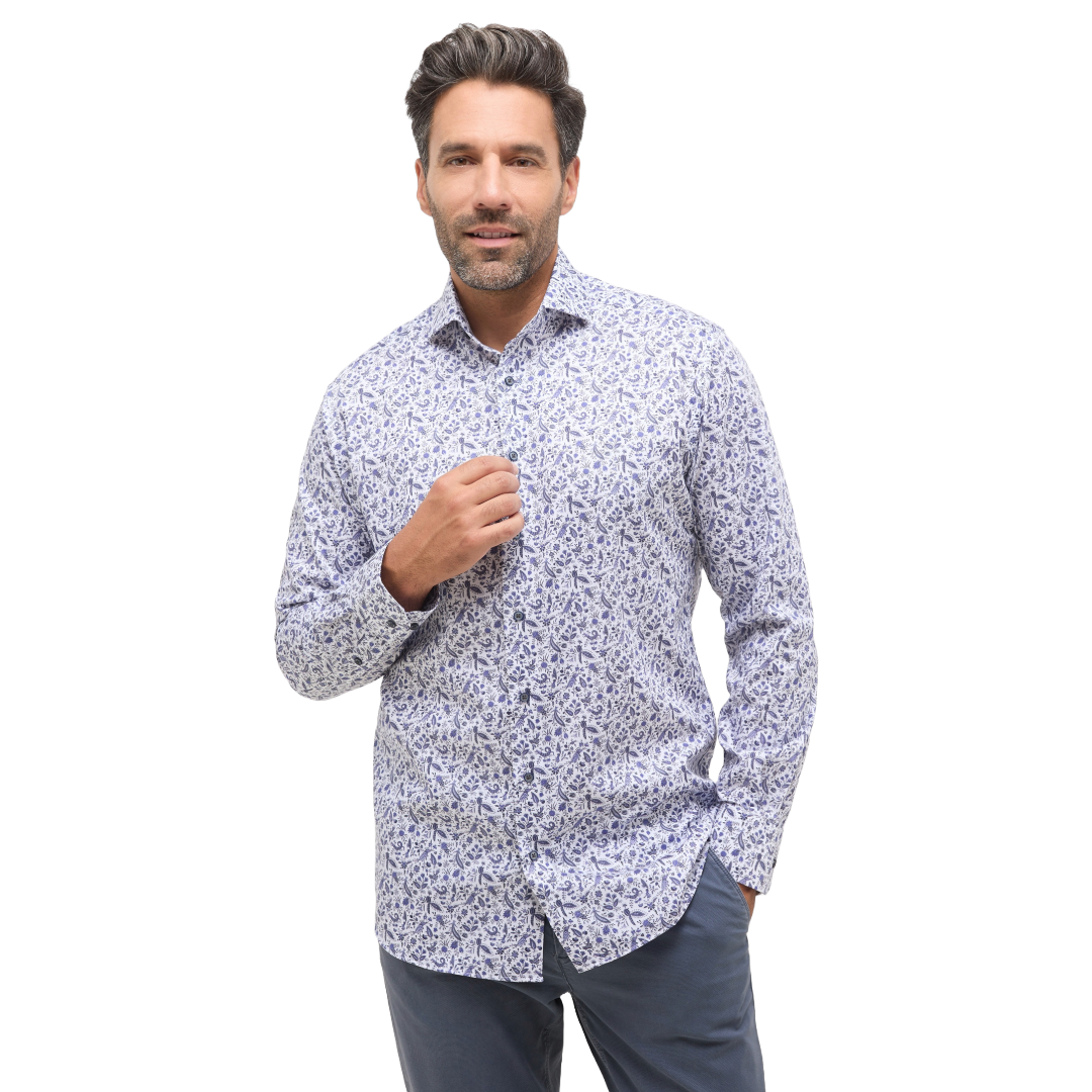 Eterna Print Shirt - Blue