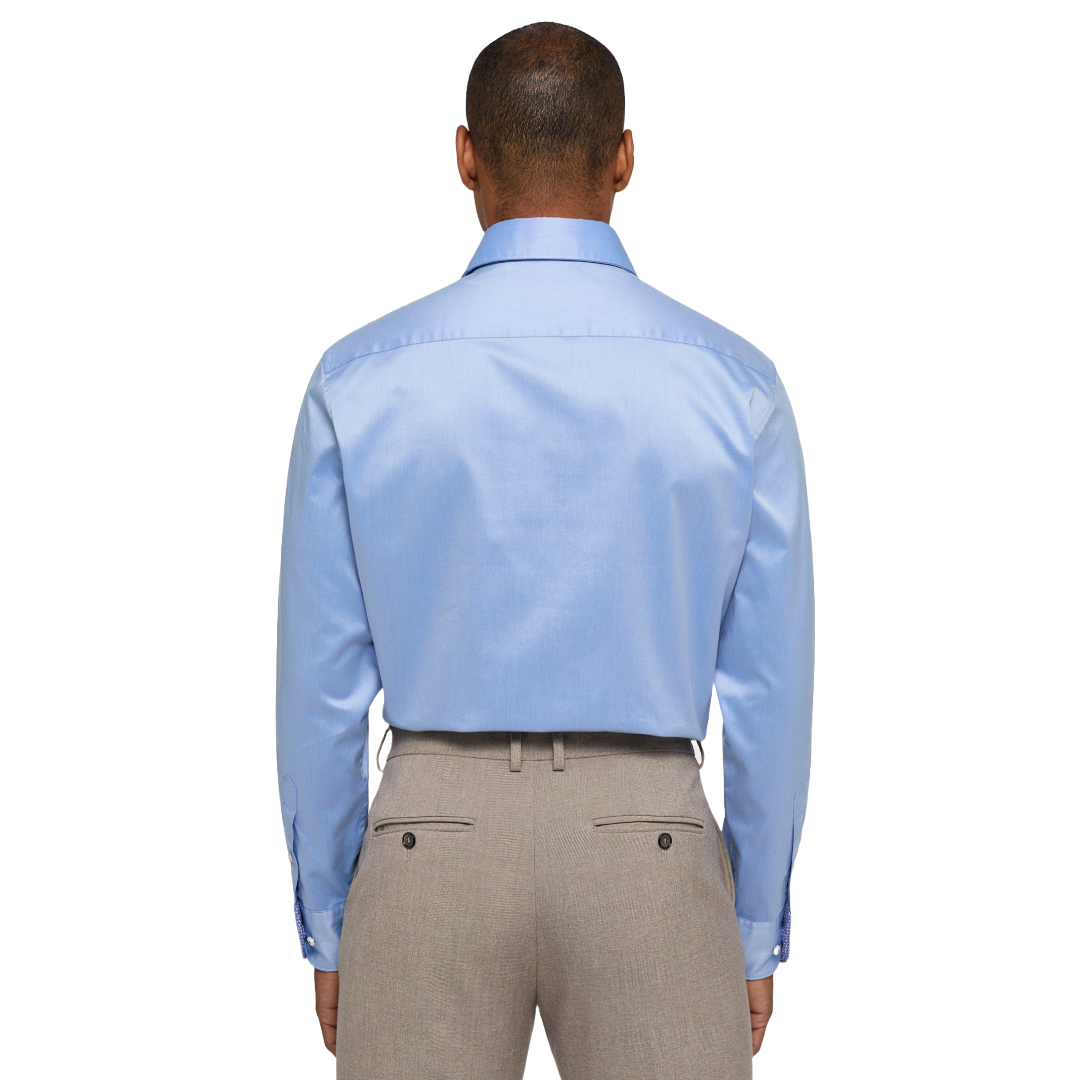 Eterna 1863 Soft Tailored Shirt - Mid Blue