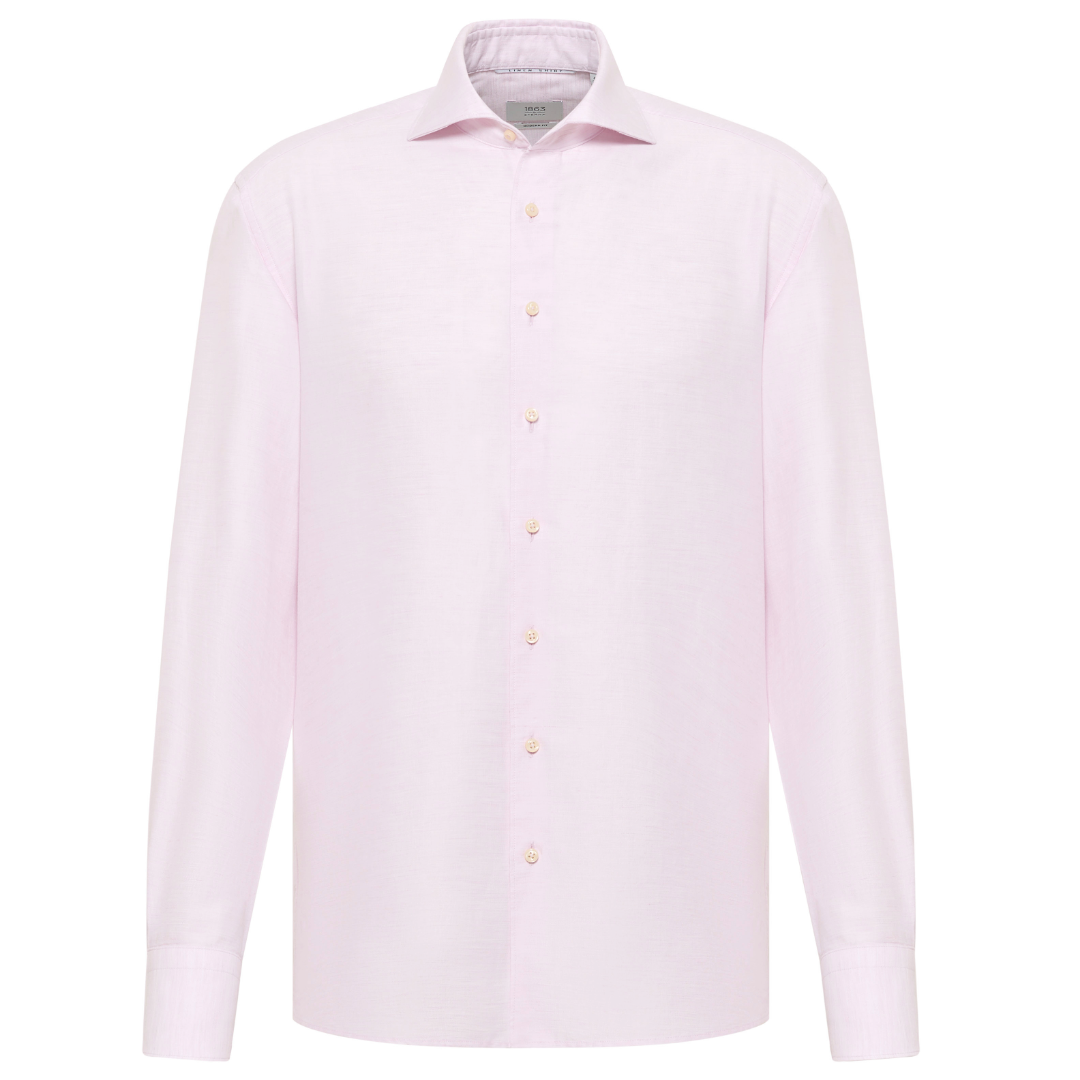 Eterna 1863 Cotton-Linen Shirt - Pink