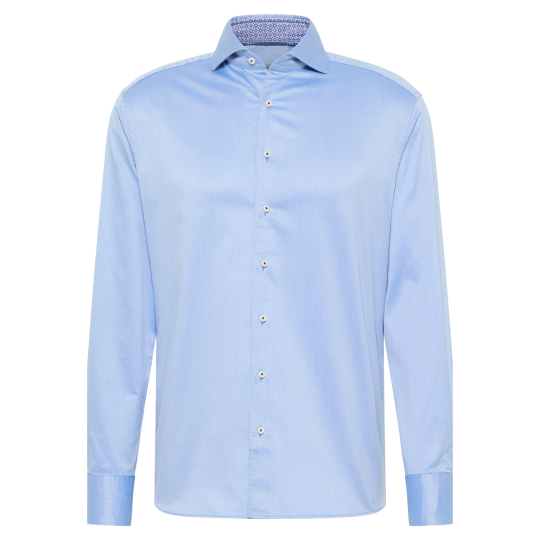 Eterna 1863 Soft Tailored Shirt - Mid Blue