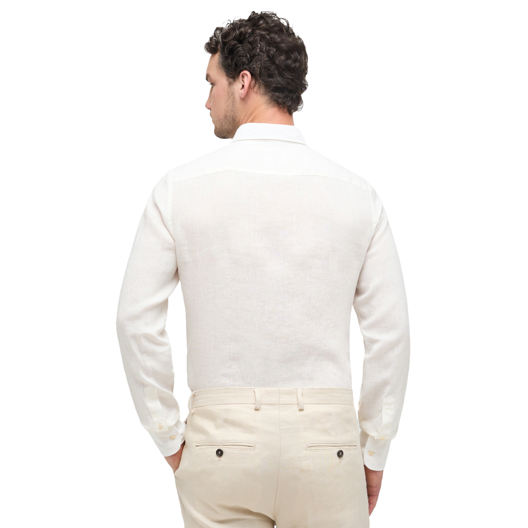 Eterna 1863 Pure Linen Shirt - Off White