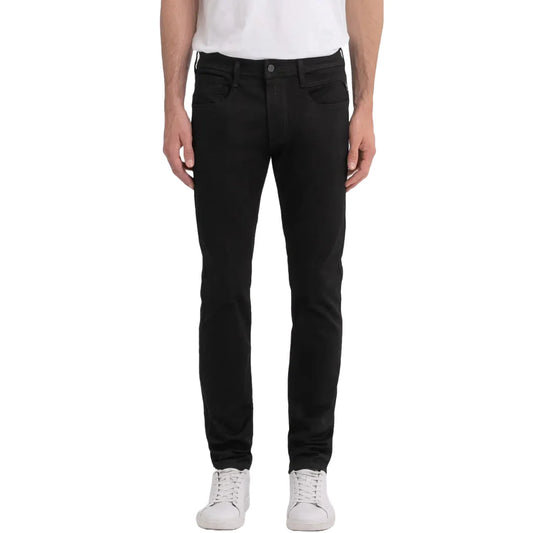 Replay Anbass Hyperflex Slim Fit Jeans - Black