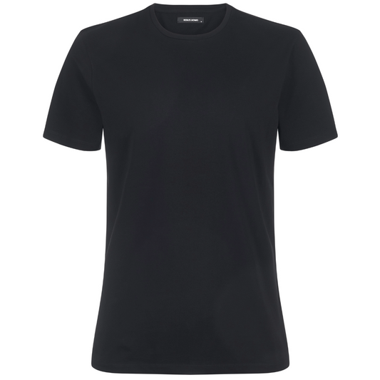 Remus Uomo Stretch Cotton T Shirt - Black
