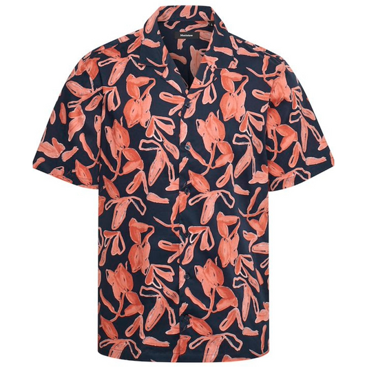 Matinique MAklampo Short Sleeve Print Shirt - Navy