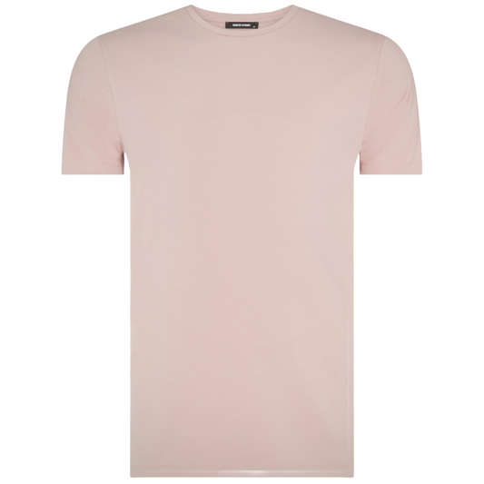 Remus Uomo Stretch Cotton T Shirt - Pink