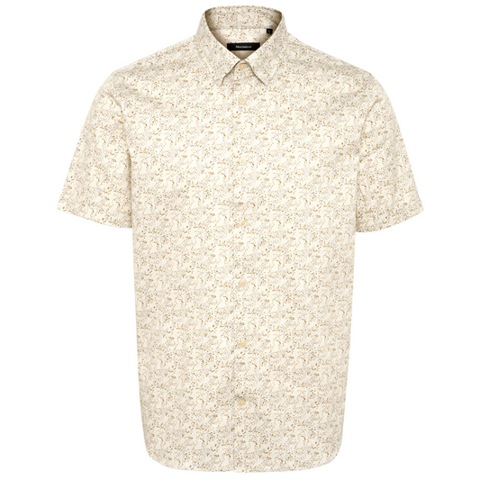 Matinique MAtrostol BU Short Sleeve Print Shirt - Sand