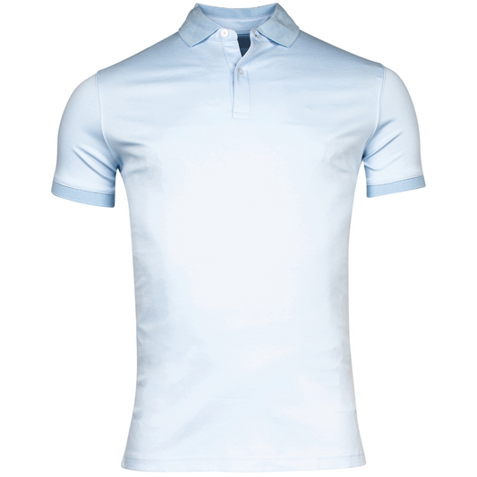 Thomas Maine Short Sleeve Polo Shirt - Light Blue