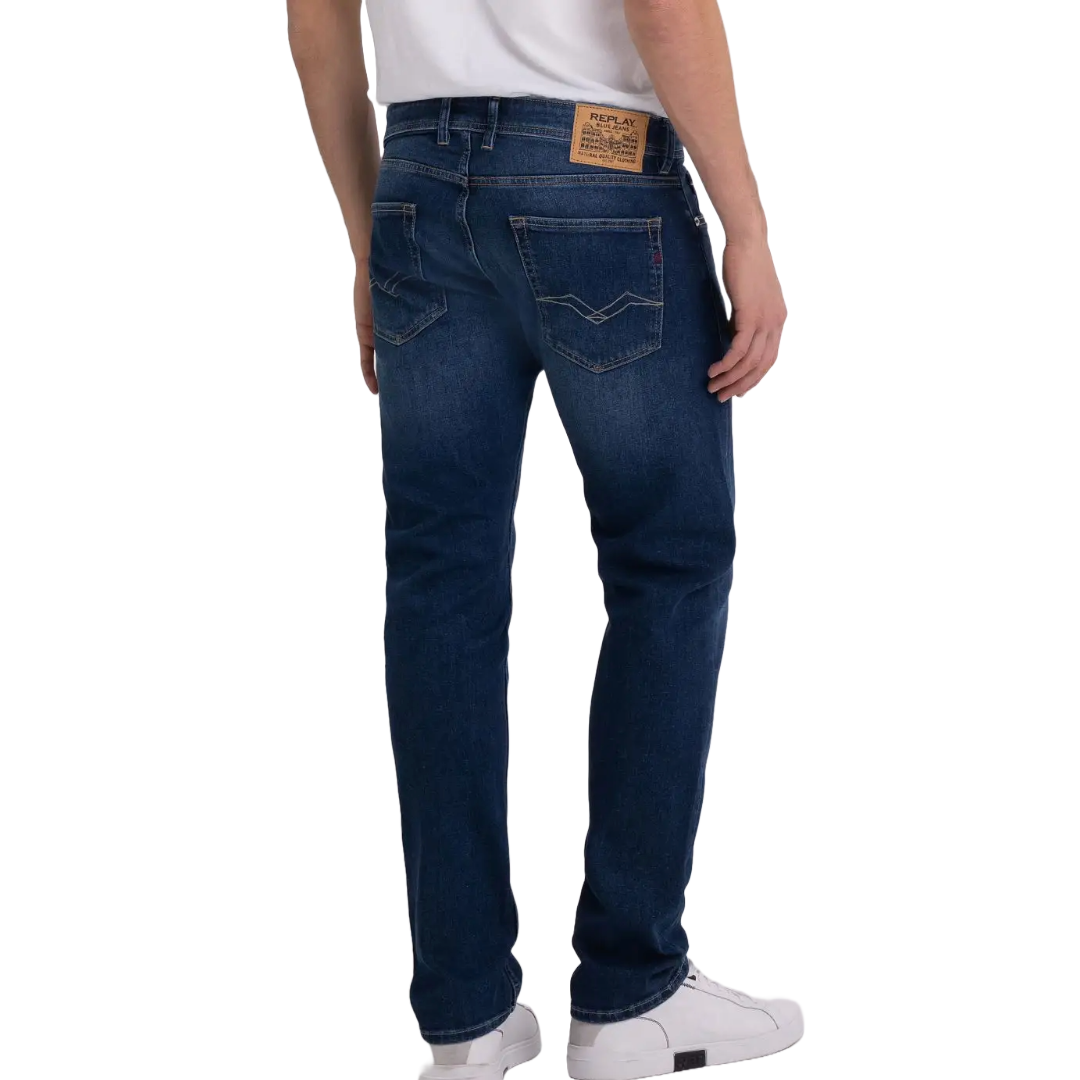 Replay Grover Regular Fit Jeans - Dark Blue