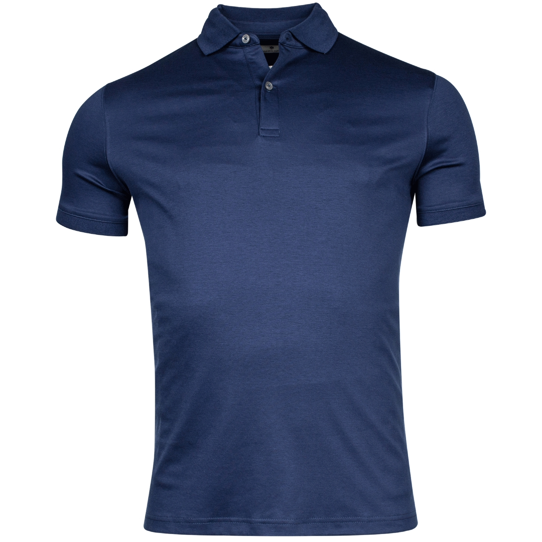 Thomas Maine Short Sleeve Polo Shirt - Dark Blue