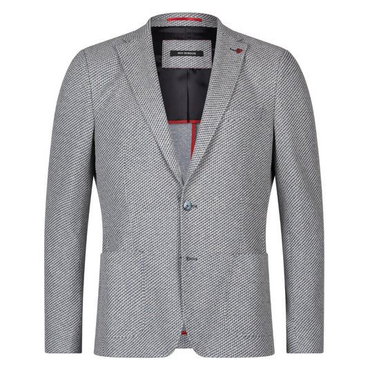 Roy Robson Slim Fit Jersey Jacket - Light Grey