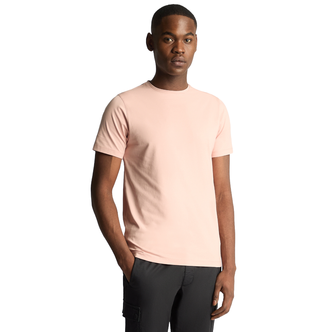 Remus Uomo Stretch Cotton T Shirt - Light Pink