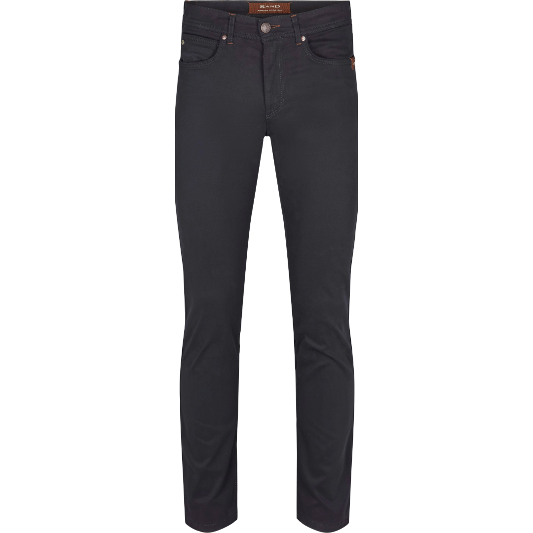 Sand Suede Touch Burton Jeans - Navy