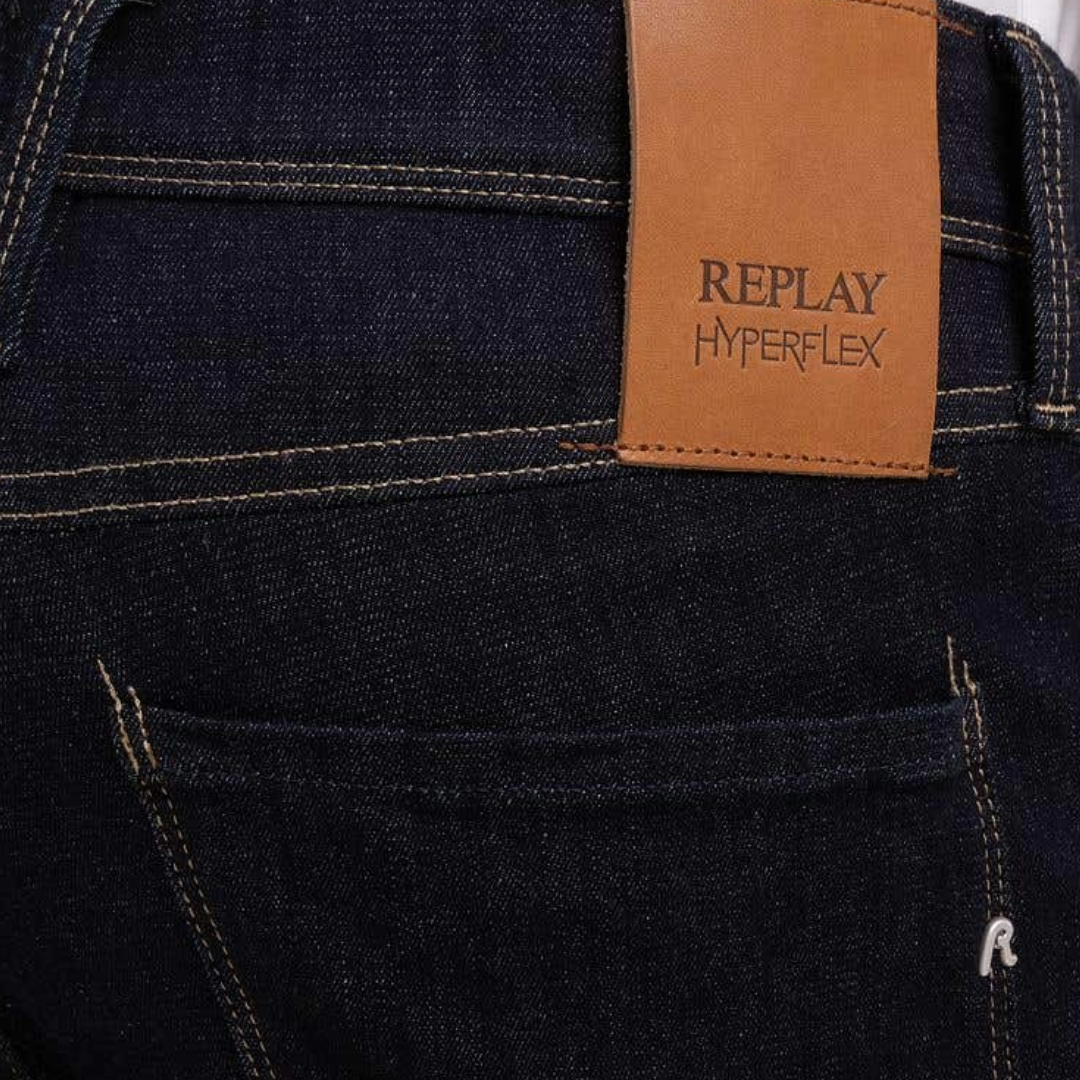 Replay Anbass Hyperflex Slim Fit Jeans - Dark Blue