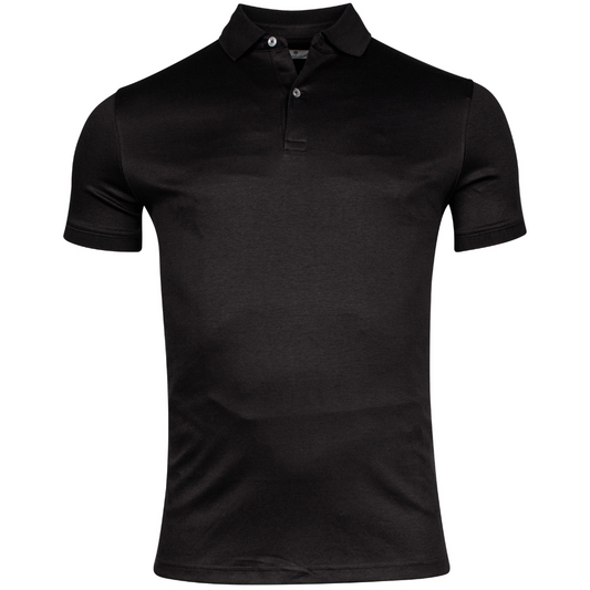 Thomas Maine Short Sleeve Polo Shirt - Black