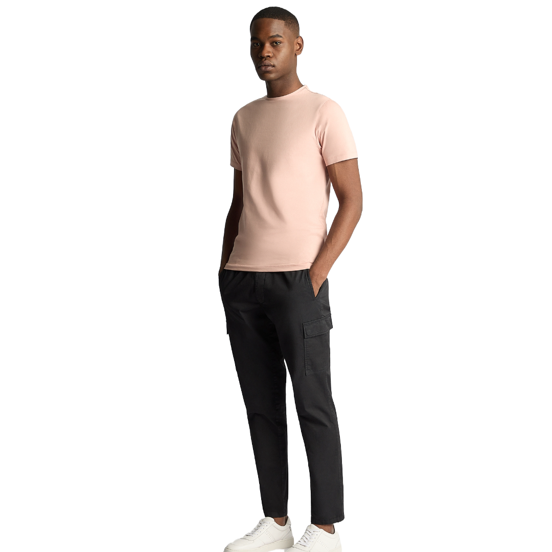 Remus Uomo Stretch Cotton T Shirt - Light Pink