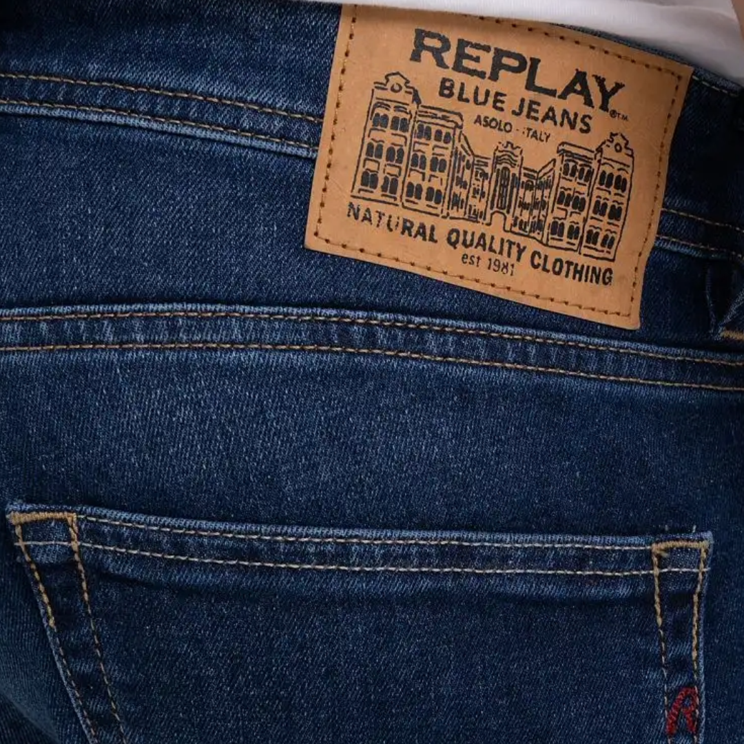 Replay Grover Regular Fit Jeans - Dark Blue