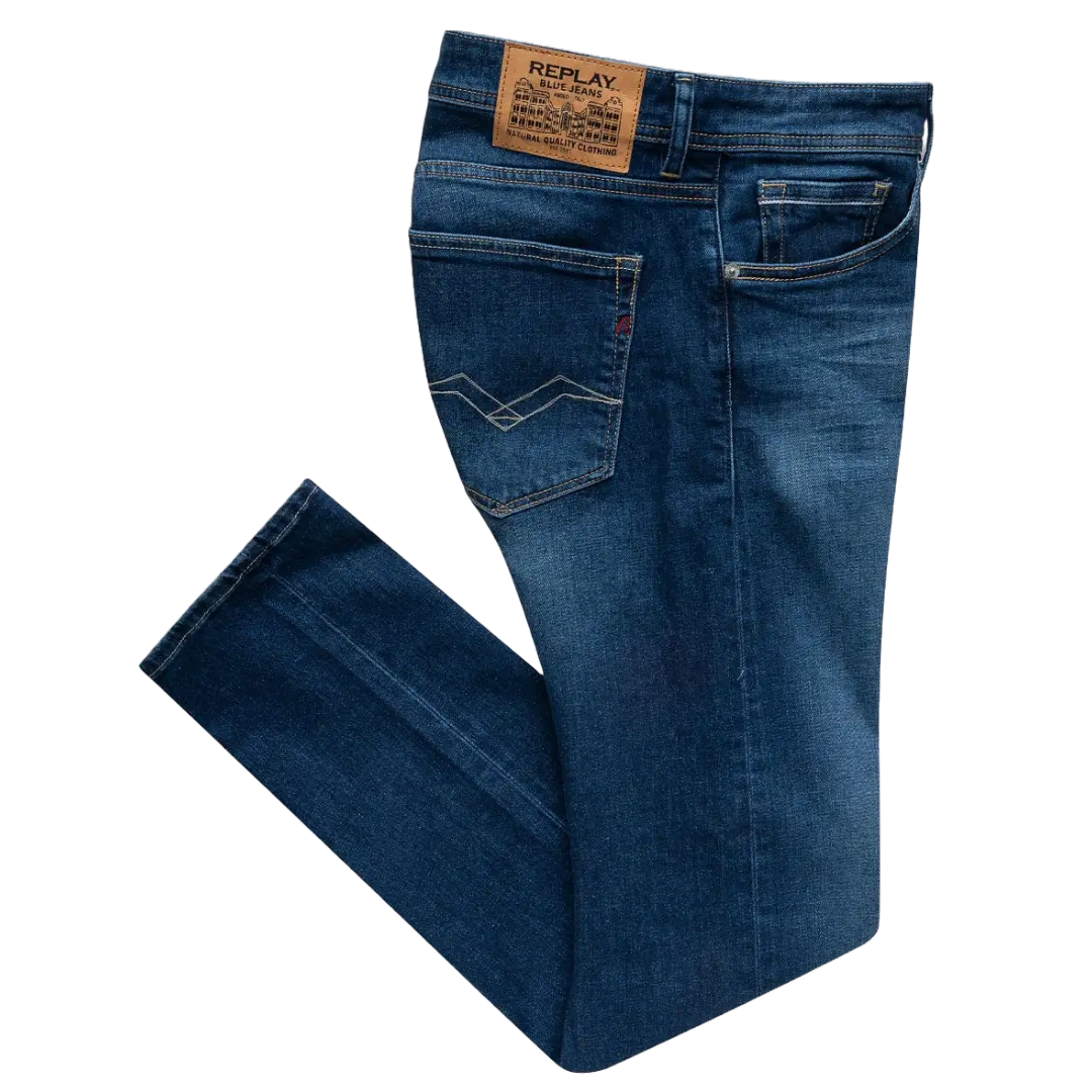 Replay Grover Regular Fit Jeans - Dark Blue