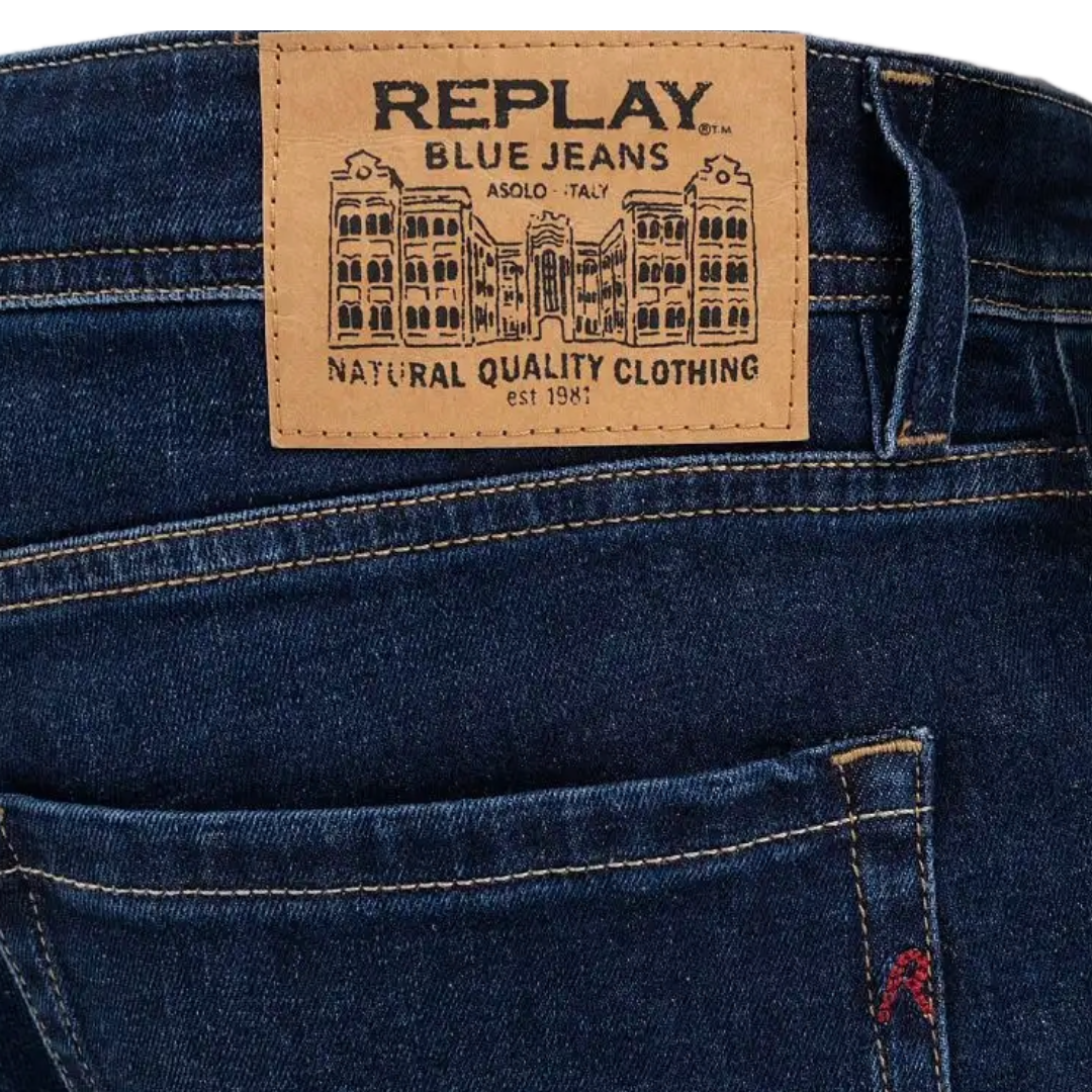 Replay Rocco Comfort Regular Fit Denim Jeans - Dark Blue