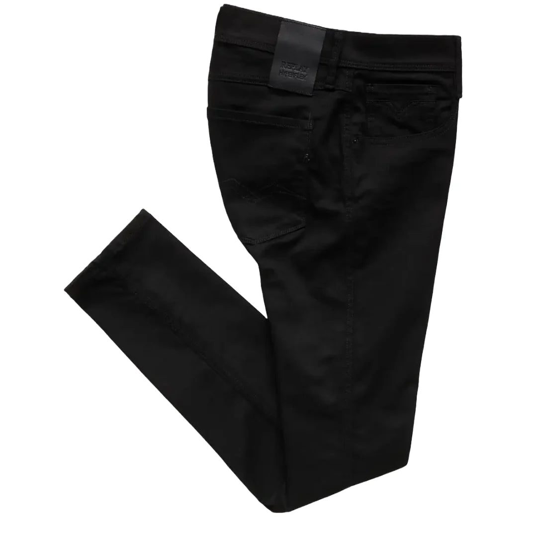 Replay Anbass Hyperflex Slim Fit Jeans - Black