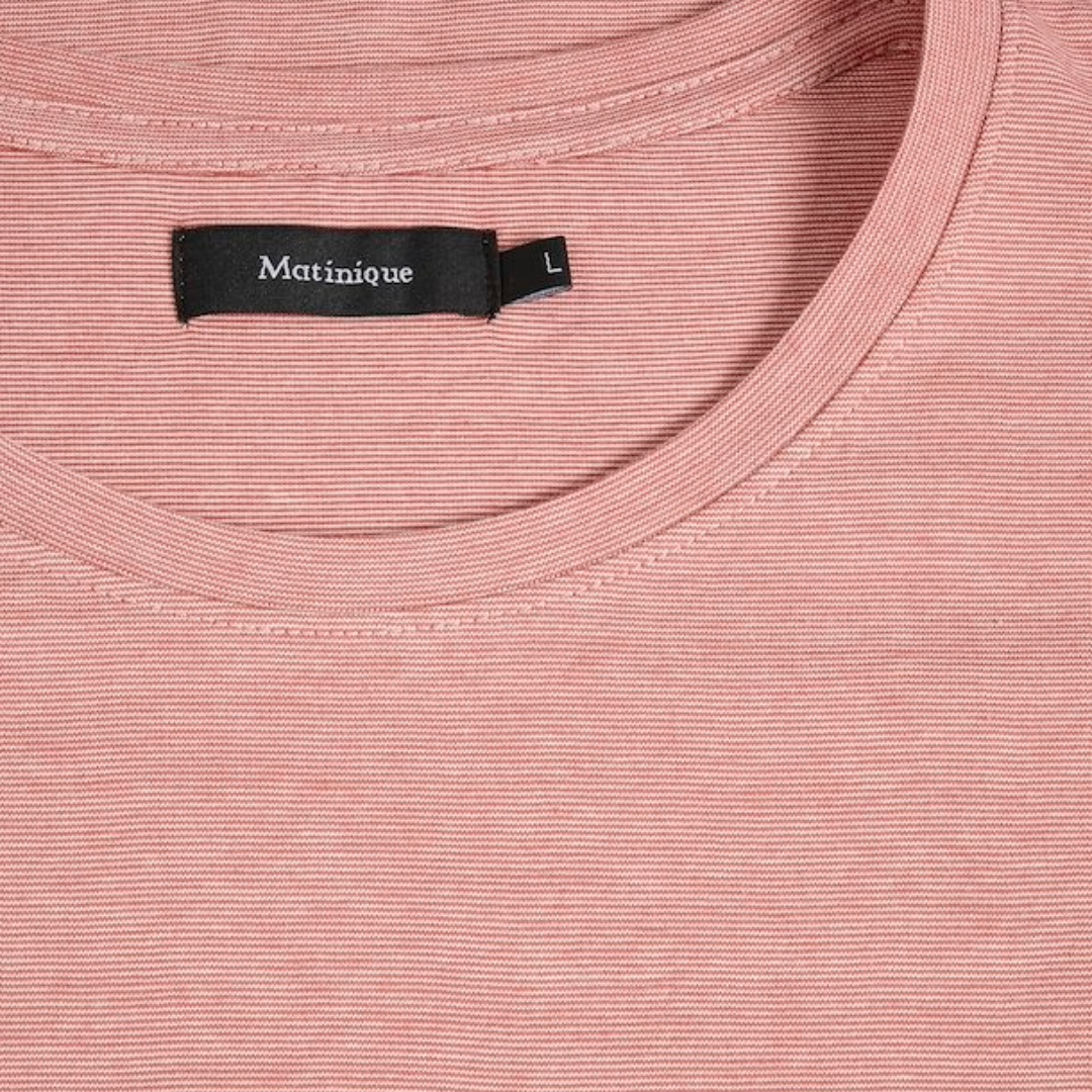 Matinique Jermaine Mini Stripe T Shirt - Rose