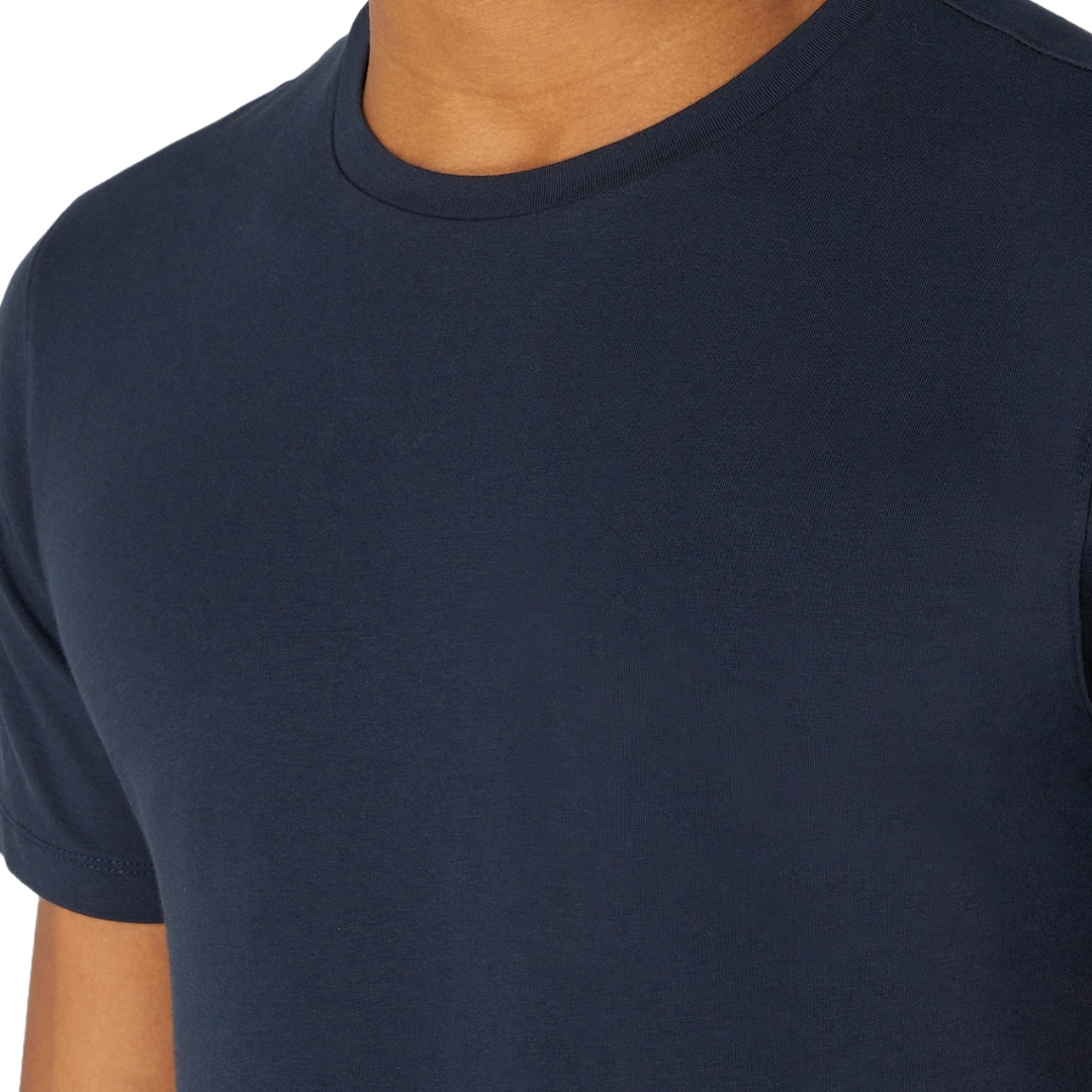Remus Uomo Stretch Cotton T Shirt - Navy