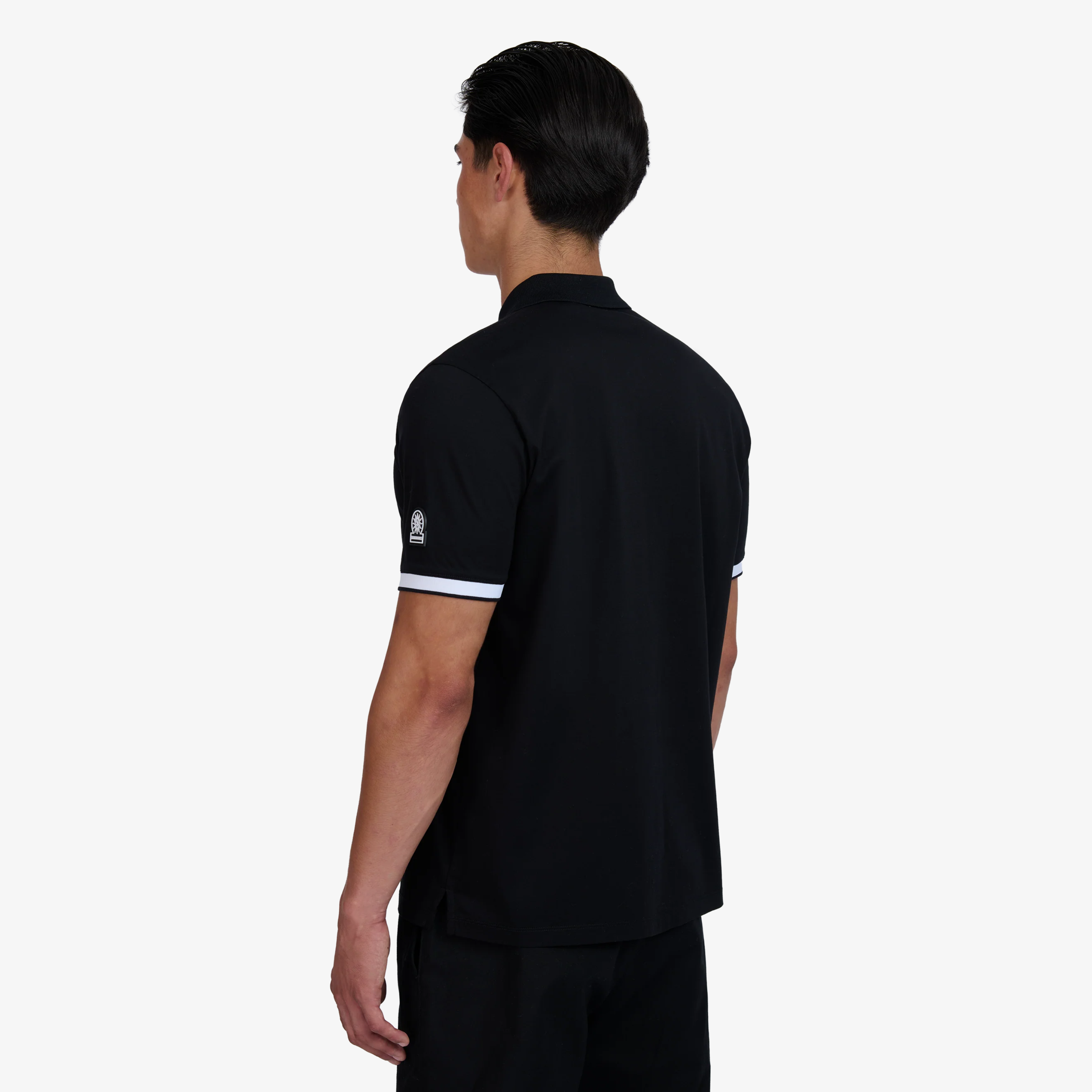 Sandbanks Silicone Zip Polo - Black