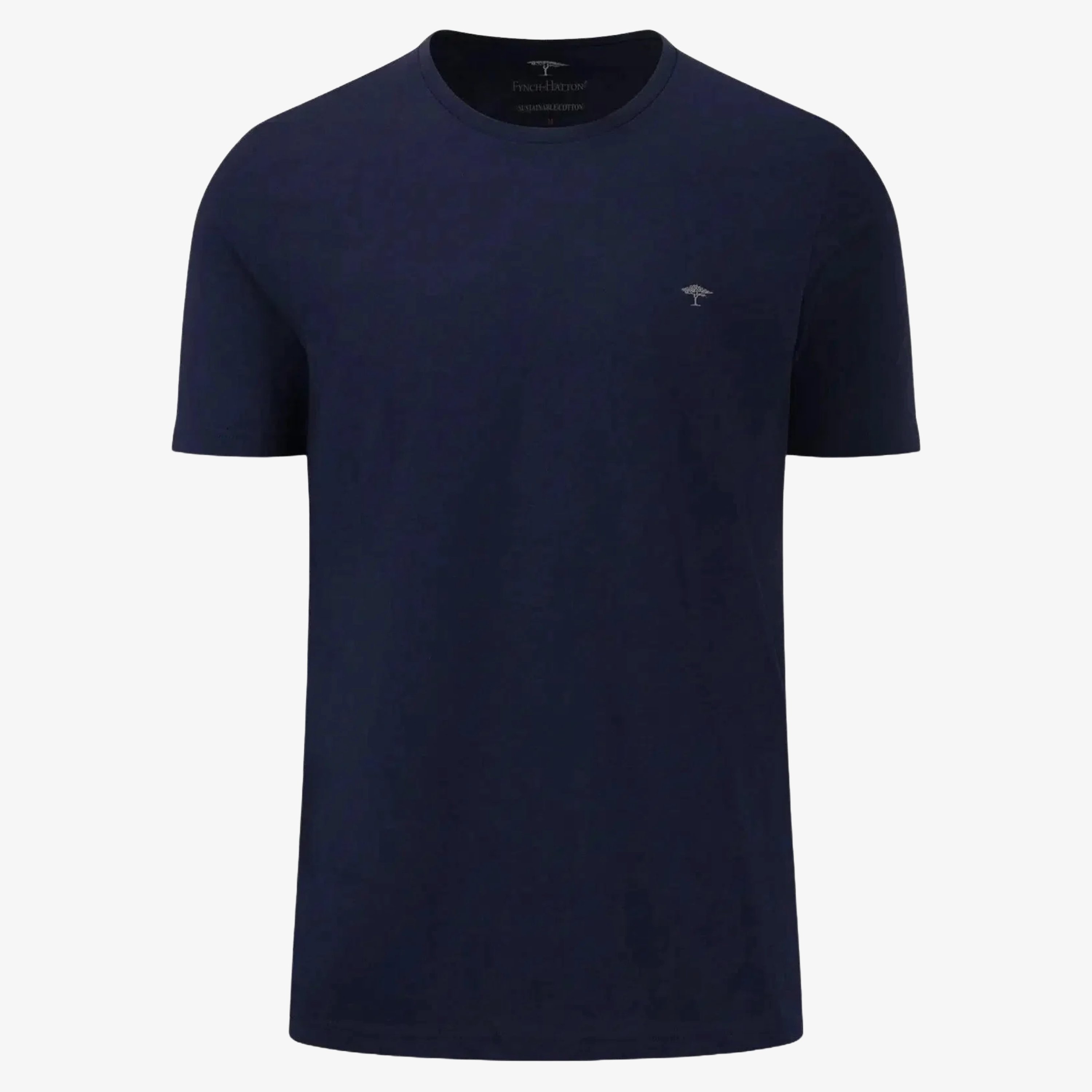Fynch-Hatton Crew Neck T Shirt - Navy