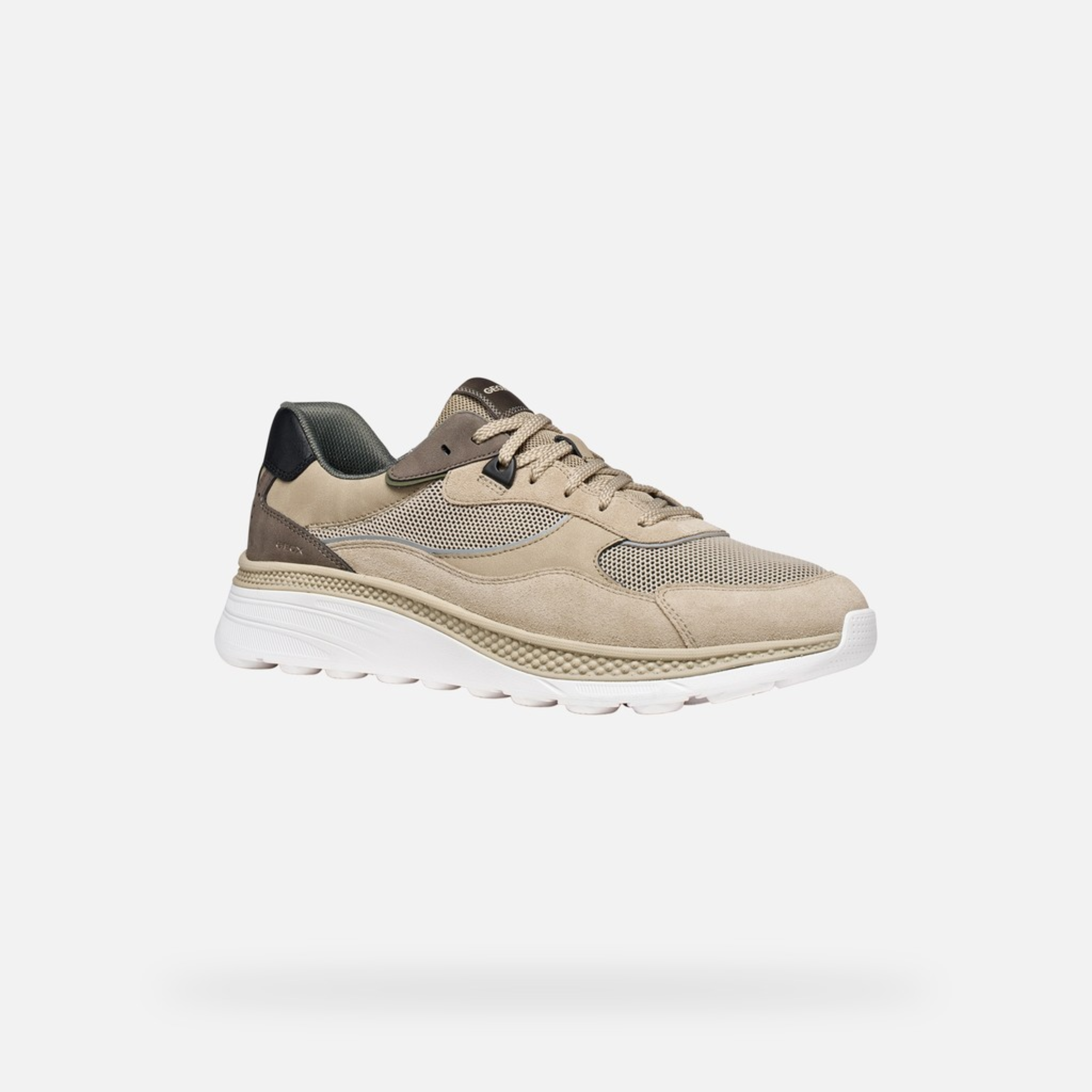 Geox Spherica Actif X1 Low Top Trainers - Sand