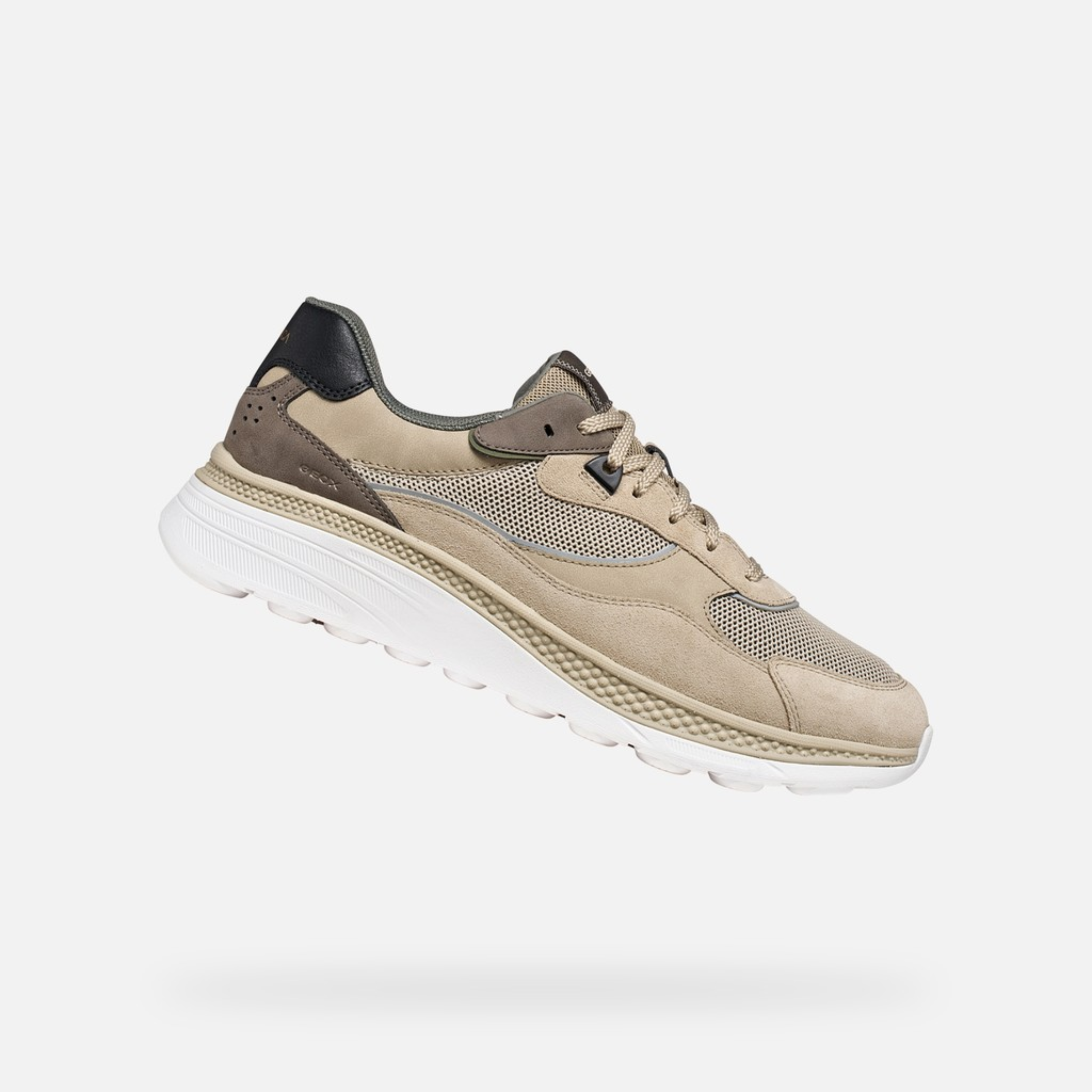 Geox Spherica Actif X1 Low Top Trainers - Sand