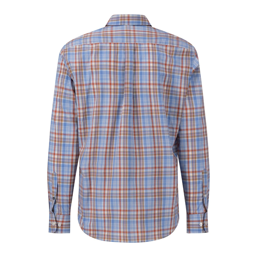 Fynch-Hatton Check Shirt - Light Blue