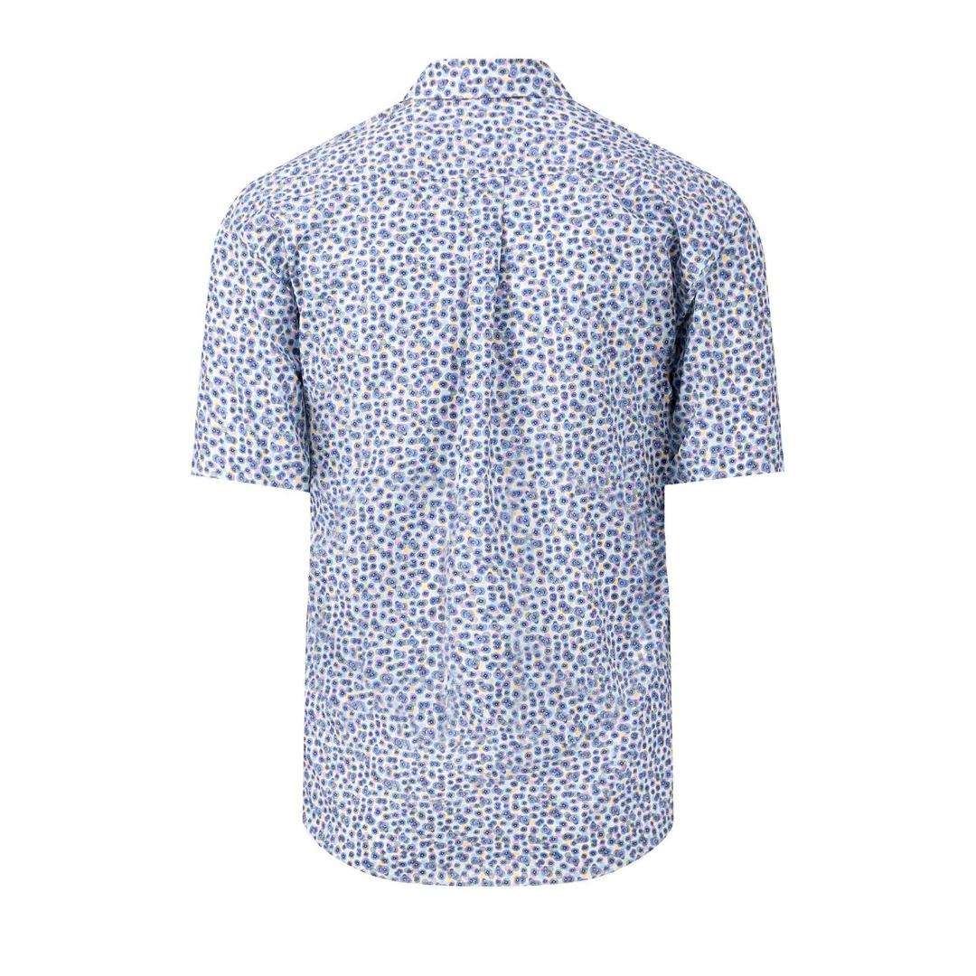 Fynch-Hatton Short Sleeve Print Shirt - Lavender