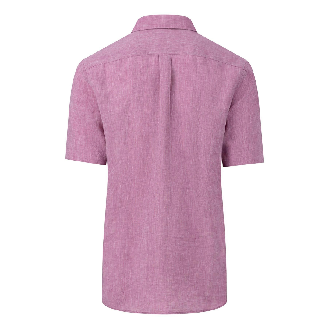 Fynch-Hatton Short Sleeve Linen Shirt - Lavender