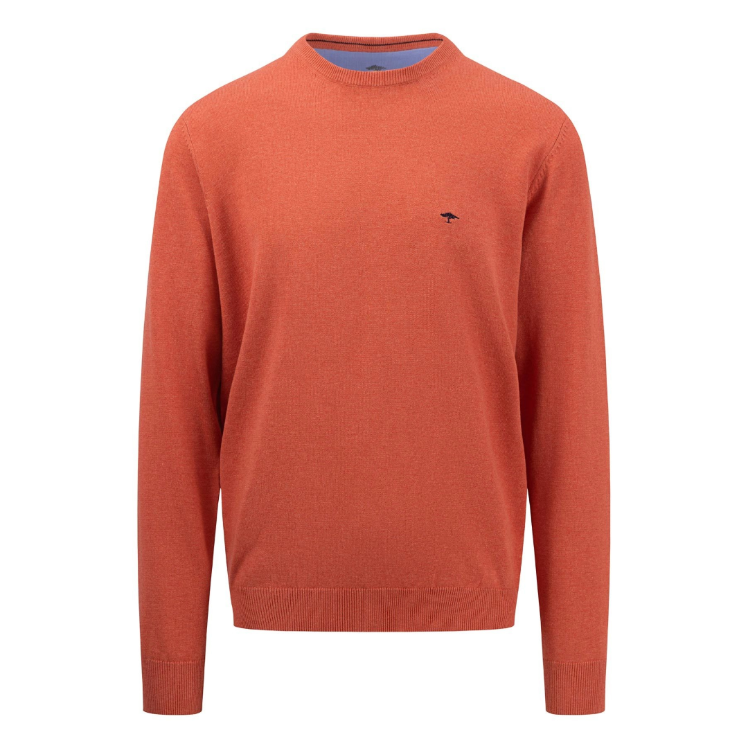 Fynch-Hatton Superfine Cotton Crew Neck - Red