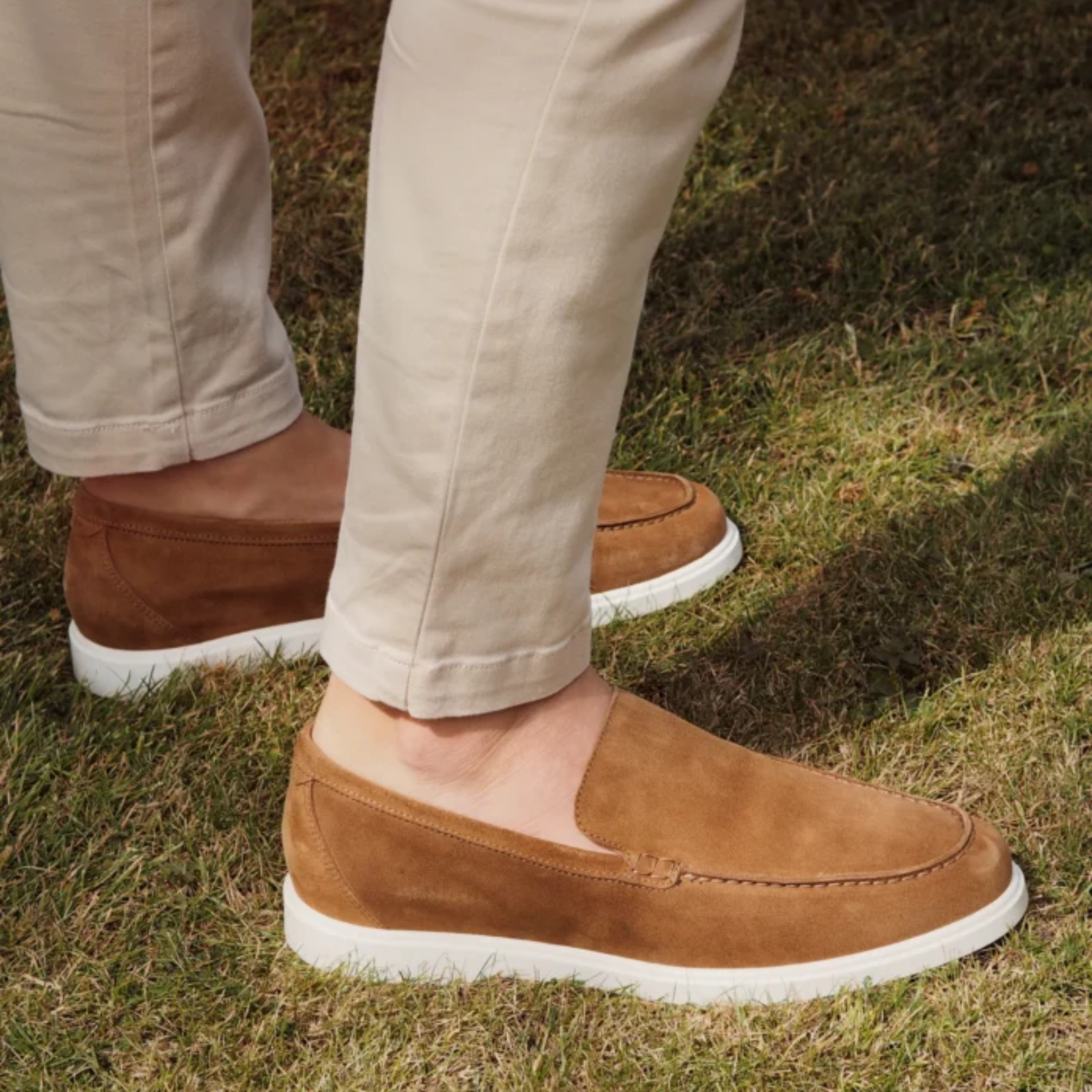 Loake Tuscany Suede Loafer - Chestnut Brown