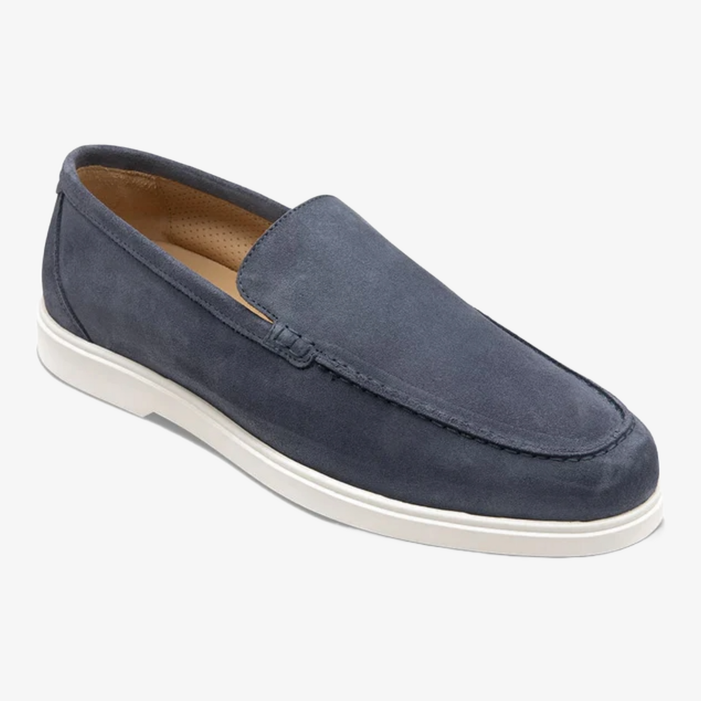 Loake Tuscany Suede Loafer -  Denim Blue