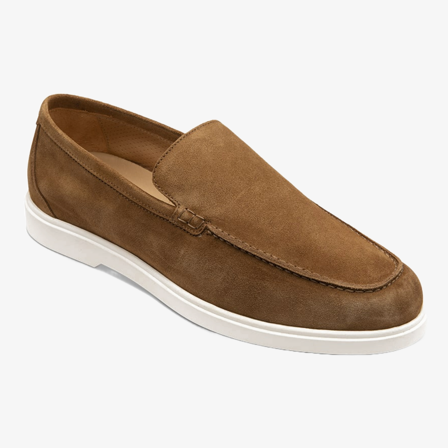 Loake Tuscany Suede Loafer - Chestnut Brown