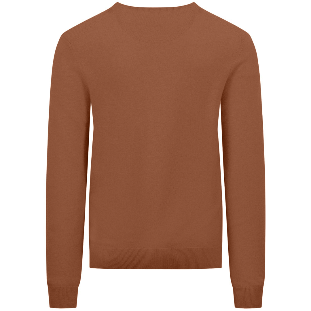 Fynch-Hatton Merino Wool-Cashmere Crew Neck - Hazel