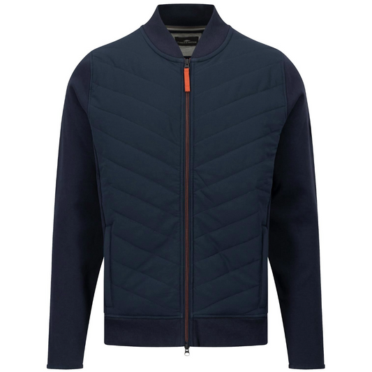 Fynch-Hatton Hybrid Zip Jacket - Navy