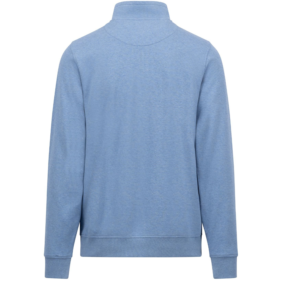 Fynch-Hatton Half Zip Sweatshirt - Light Blue