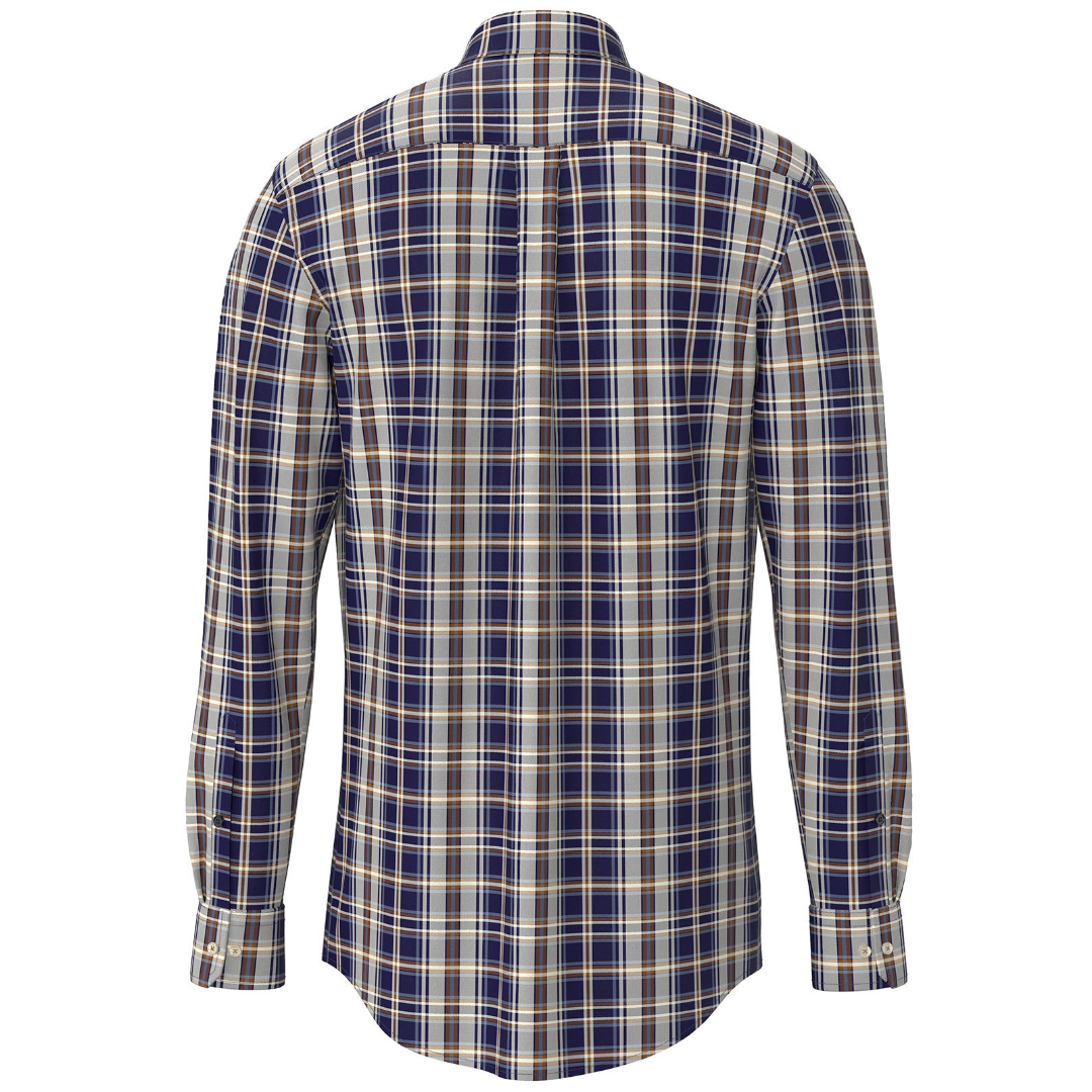 Fynch-Hatton Check Shirt - Navy