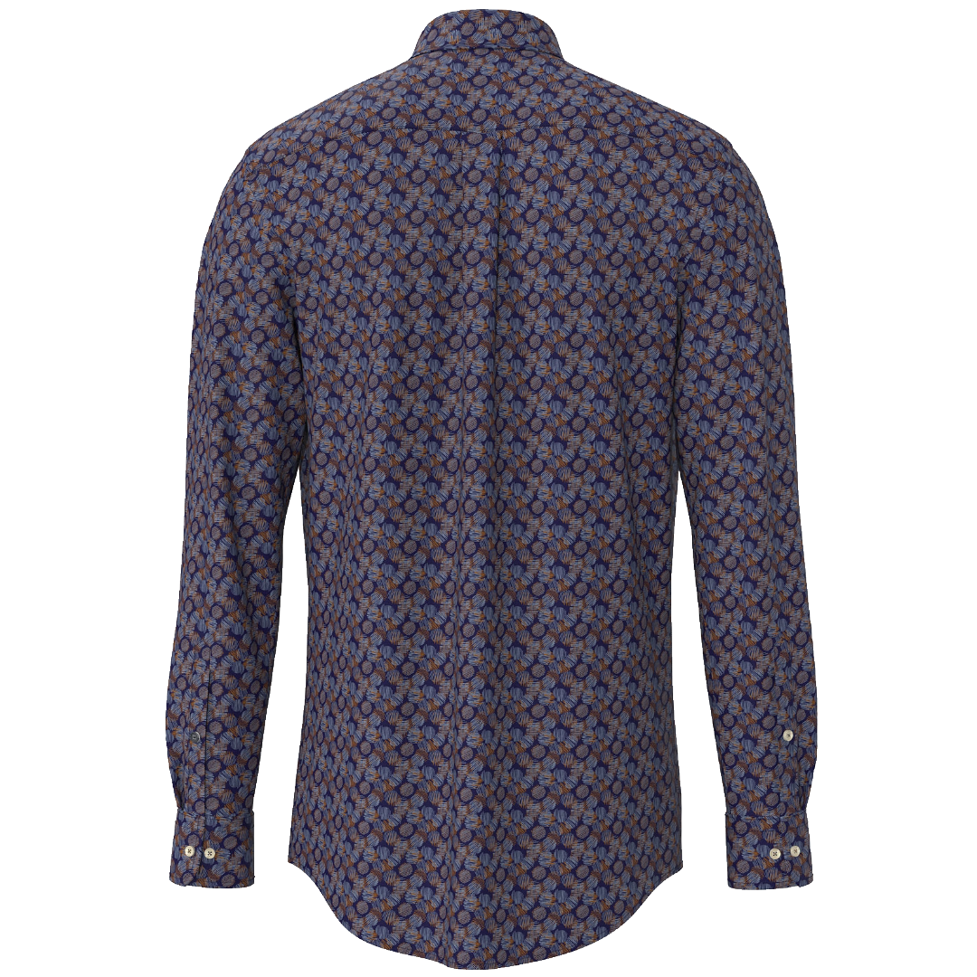 Fynch-Hatton Fancy Print Shirt - Hazel